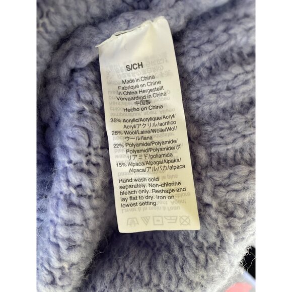 J.Crew Womens Lavender Turtleneck Sweater S/CH Acrylic Wool Blend Ribbed Knit - Picture 6 of 7